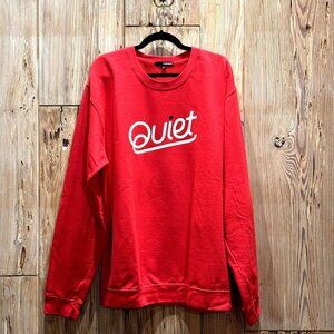 The Quiet Life Red Crewneck Sweatshirt XL Cotton Blend Pullover Casual Wear